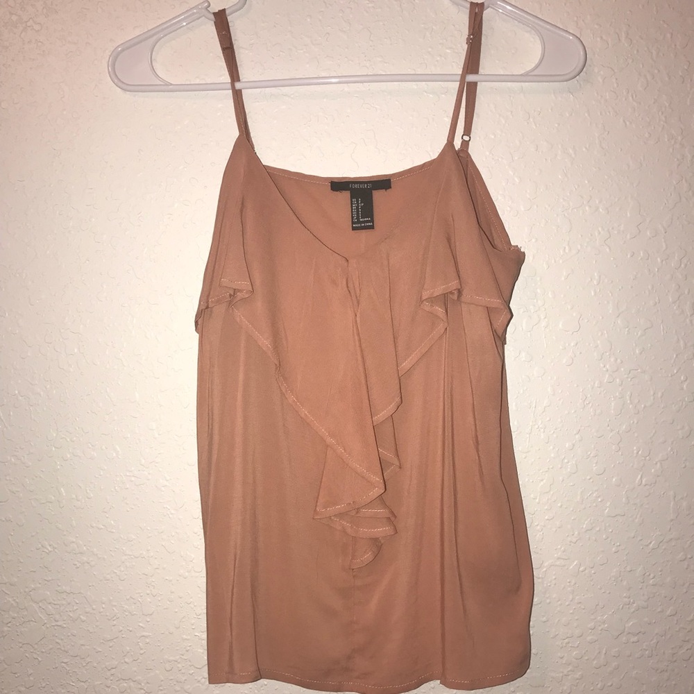 Flowy tan tank top